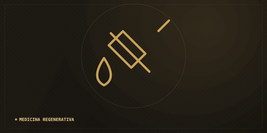 Ilustração — PRP no joelho, medicina regenerativa