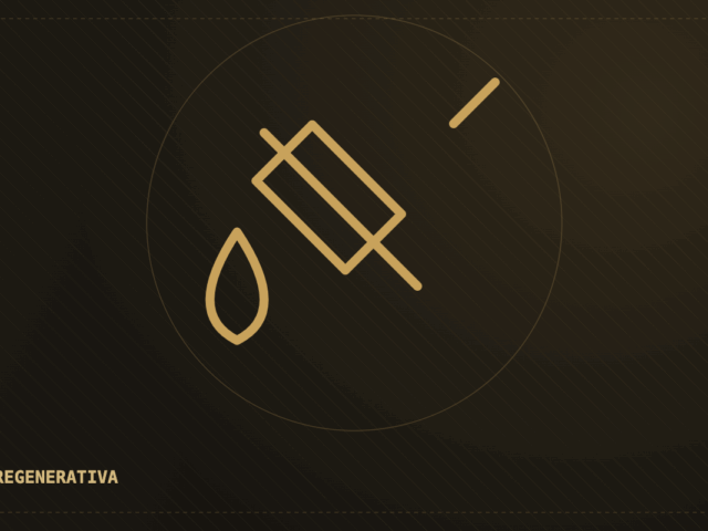 Ilustração — PRP no joelho, medicina regenerativa